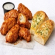 6 Chicken Wings and 2 Pieces Garlic